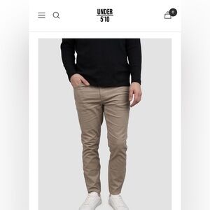 Under 5’10 Stretch Cord 5 Pocket Pants Men’s 38 x 28 98% Cotton, 2% Spandex